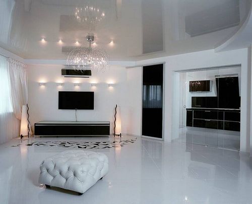 Белый пол и белые стены (74 фото): глянцевый кафель в квартире, мраморные полы в интерьере гостиной, выбираем цвет дверей
