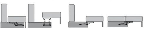 Диван с механизмом «тик-так» (31 фото): механизм прямой, «пантограф» и «шагающий», отзывы