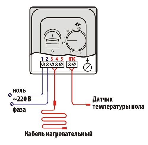Как подключить терморегулятор теплого пола. Особенности подключения терморегуляторов в разных системах теплого пола