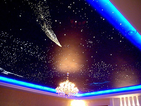 Натяжной потолок со светодиодной подсветкой своими руками