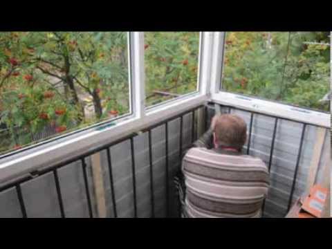Остекление балкона своими руками: фото, видео