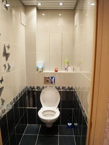 Плитка для туалета: как выбрать для ванной, кафельная и керамическая, варианты отделки и фото, керамина размеры