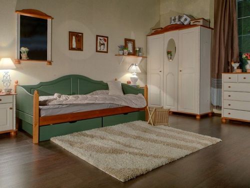 Различные односпальные кровати: (9 фото), с ящиками, с матрасом, металлические, деревянная, из масива. Цена - ЭтотДом