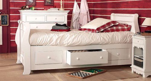 Различные односпальные кровати: (9 фото), с ящиками, с матрасом, металлические, деревянная, из масива. Цена - ЭтотДом