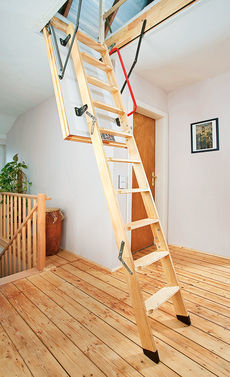 Складная лестница на чердак своими руками: фото, видео