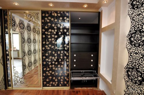 Современные шкафы-купе (71 фото): стильный дизайн с рисунком, модель для зала в стиле Классика