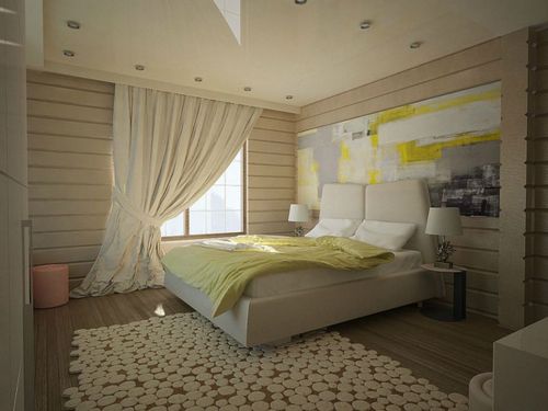 Спальня в деревянном доме (69 фото): дизайн интерьера на даче, примеры обстановки в бревенчатом строении из бруса и сруба, как оформить своими руками