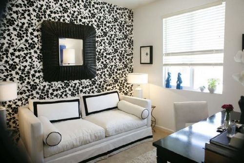 Черно-белые обои: монохромный контрастный декор для стен