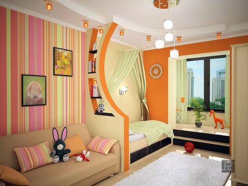Зонирование комнаты - разделение пространства с помощью перегородок раздвижных и декоративных, как правильно зонировать гостиную, детскую, спальню, варинаты с фото