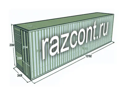 размеры контейнер 40 футов: длина, ширина, высота. 40 футовый контейнер - габариты, вес, грузоподъемность, объем