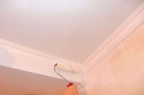 Как покрасить потолок из гипсокартона: видео-инструкция по окраске своими руками, какой краской лучше красить гипсокартонные потолочные поверхности, цена, фото