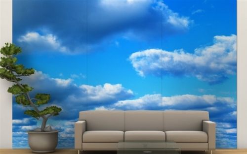 Обои облака для стен и фотообои на потолок: видео-инструкция по выбору, фото