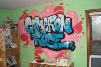 Обои с граффити для стен в комнату: инструкция как сделать, видео и фото