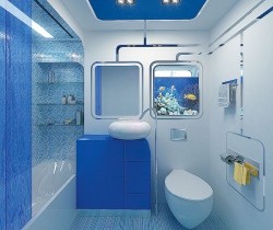 Выбор дизайна в небольших совмещенных ванных комнатах