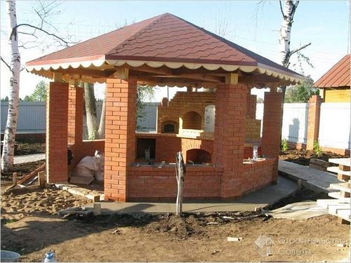 Барбекюшница из кирпича своими руками - строительство кирпичной барбекюшницы + фото, схемы (кирпич, раствор) Барбекюшница из кирпича своими руками - строительство кирпичной барбекюшницы + фото, схемы
