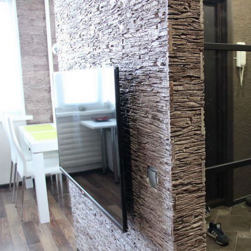 Декоративный камень в интерьере: 20 фото