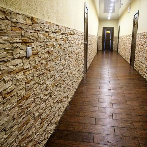 Декоративный камень в коридоре: 15 фото идей (камень, декоративный) Декоративный камень в коридоре: 15 фото идей