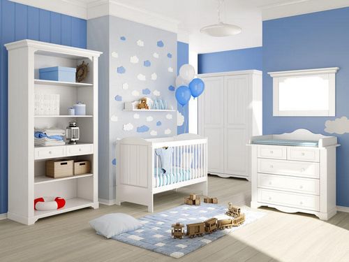 Детская белая мебель: комната в цвете со стенами, интерьер и фото дизайна для девочки, тона черные и цветные
