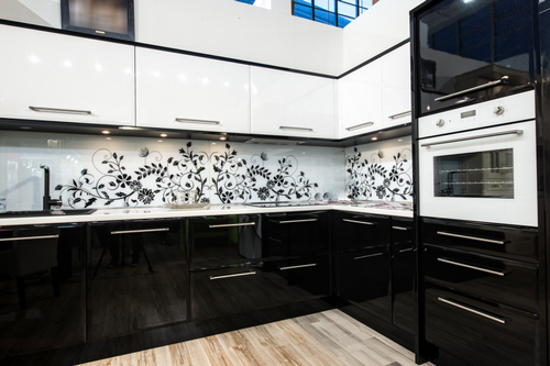 Дизайн черно-белой кухни - 15 стильных фото