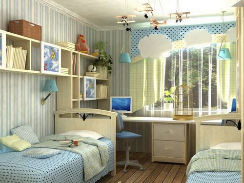 Дизайн детской комнаты для двоих детей: фото и видео
