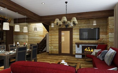 Дизайн гостиной в частном доме: фото. Интерьер гостиной в деревянном доме, коттедже 