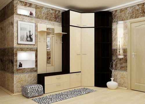 Дизайн коридора в квартире комбинированными обоями (69 фото): как скомбинировать в прихожей два вида цветов, варианты поклейки (обои, стен, коридор) Дизайн коридора в квартире комбинированными обоями (69 фото): как скомбинировать в прихожей два вида цветов, варианты поклейки