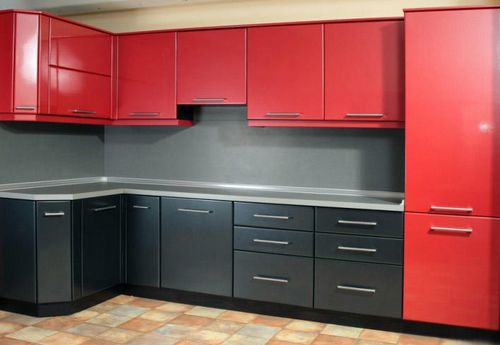 Дизайн красной кухни: фото в интерьере, с чем сочетать тона, идеи маленькой ухни