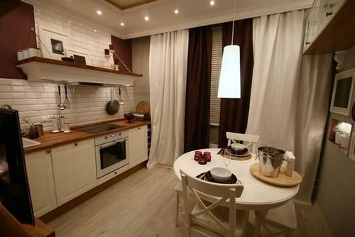Дизайн кухни 8 кв м фото: планировка интерьера с холодильником, ремонт и отделка, варианты угловые (кухня, мебель) Дизайн кухни 8 кв м фото: планировка интерьера с холодильником, ремонт и отделка, варианты угловые