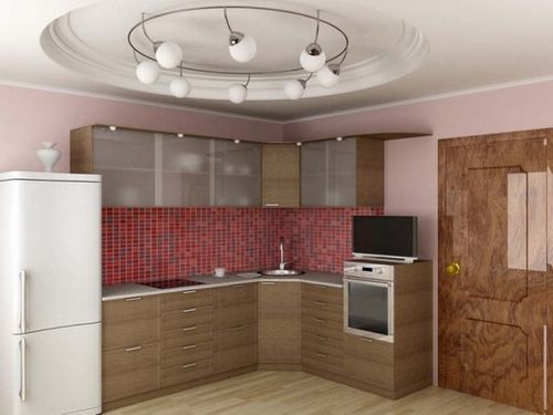 Дизайн потолков из гипсокартона на кухне, фото и варианты оформления (потолок, кухня, гипсокартона) Дизайн потолков из гипсокартона на кухне, фото и варианты оформления