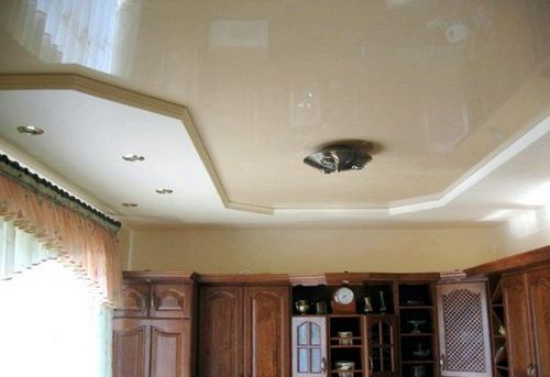 Дизайн потолков из гипсокартона на кухне: варианты оформления, фото и видео инструкция
