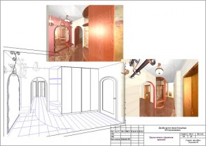 Дизайн прихожей и коридора с лестницей: отделка в классическом стиле, план п 44