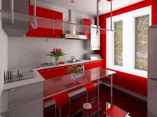 Дизайн прямоугольной кухни: фото интерьера кухни гостиной, планировка формы, расстановка мебели в маленькой кухне (кухня, прямоугольный, мебель) Дизайн прямоугольной кухни: фото интерьера кухни гостиной, планировка формы, расстановка мебели в маленькой кухне
