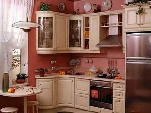 Дизайн прямоугольной кухни: фото интерьера кухни гостиной, планировка формы, расстановка мебели в маленькой кухне (кухня, прямоугольный, мебель) Дизайн прямоугольной кухни: фото интерьера кухни гостиной, планировка формы, расстановка мебели в маленькой кухне
