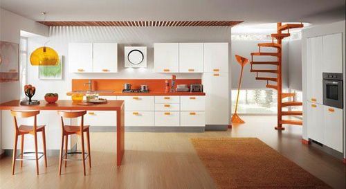 Дизайн прямоугольной кухни: фото интерьера кухни гостиной, планировка формы, расстановка мебели в маленькой кухне (кухня, прямоугольный, мебель) Дизайн прямоугольной кухни: фото интерьера кухни гостиной, планировка формы, расстановка мебели в маленькой кухне