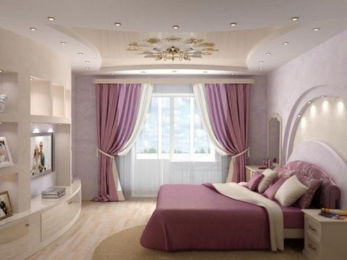 Дизайн спальни в сиреневом цвете: оттенки фиолетового в интерьере