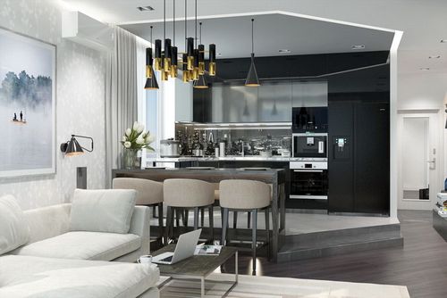 Дизайн тюли для кухни - новинки 2018 года (70 фото): современный стиль (тюль, кухня, стиль) Дизайн тюли для кухни - новинки 2018 года (70 фото): современный стиль
