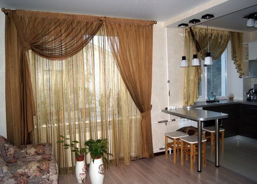 Дизайн тюли для кухни - новинки 2018 года (70 фото): современный стиль (тюль, кухня, стиль) Дизайн тюли для кухни - новинки 2018 года (70 фото): современный стиль
