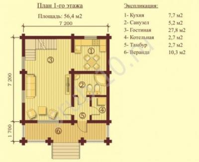 Дом из оцилиндрованного бревна — проекты и цены