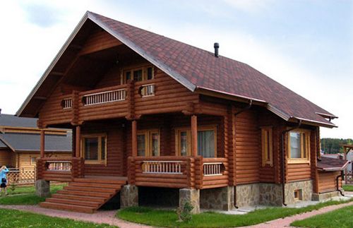 Дома из оцилиндрованного бруса (дом, бревно) Дома из оцилиндрованного бруса