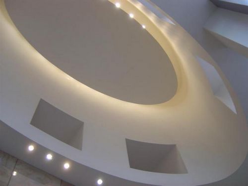 Двухуровневые потолки из гипсокартона: варианты их дизайна, монтаж