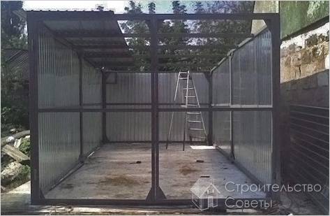 Гараж из профнастила своими руками - как сделать (лист, гараж) Гараж из профнастила своими руками - как сделать