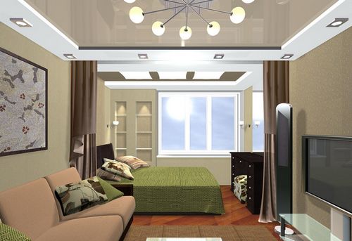 Гостиная-спальня: зонирование, дизайн интерьера, инструкция по оформлению, видео и фото