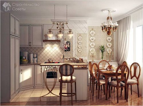 Интерьер кухни в стиле Прованс - особенности, цветовая палитра, отделка (+фото) (кухня, стиль) Интерьер кухни в стиле Прованс - особенности, цветовая палитра, отделка (+фото)