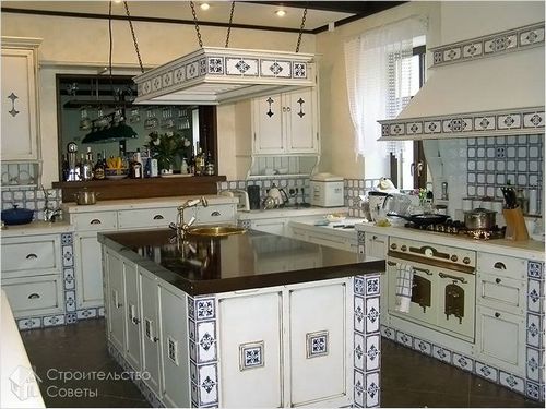 Интерьер кухни в стиле Прованс - особенности, цветовая палитра, отделка (+фото) (кухня, стиль) Интерьер кухни в стиле Прованс - особенности, цветовая палитра, отделка (+фото)