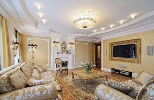 Интерьер в гостиной в классическом стиле: ФОТО. Современная классика (фото, классический) Интерьер в гостиной в классическом стиле: ФОТО. Современная классика