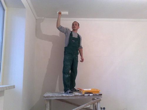 Как наносить грунтовку на потолок: чем и для чего нужна, материалы и правильный валик, виды, сколько сохнет для стен, своими руками