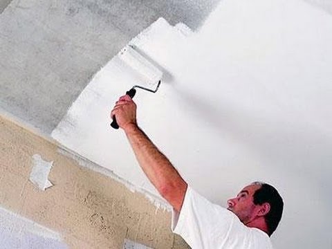 Как покрасить потолок: фото, видео покраски потолка своими руками (потолок, покрасить) Как покрасить потолок: фото, видео покраски потолка своими руками