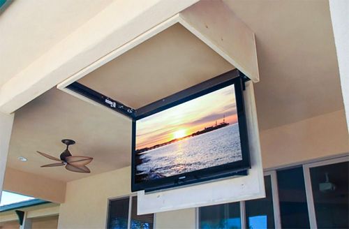 Как прикрепить телевизор к потолку?
