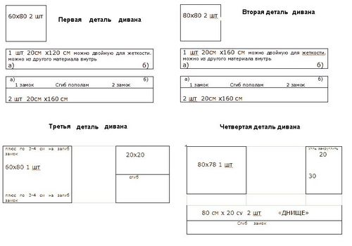 Как сделать диван своими руками в домашних условиях: особенности и нюансы, схемы (видео)