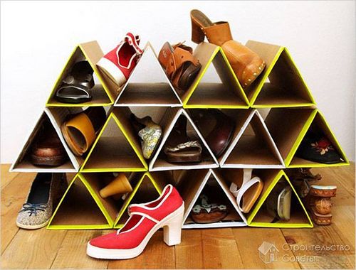 Как сделать полку для обуви своими руками - изготовление обувных полок + фото